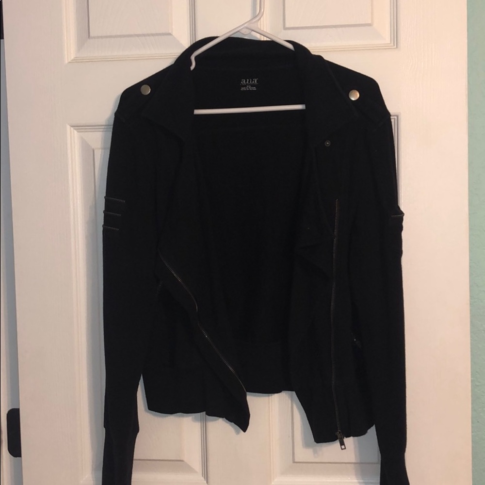 a.n.a jacket with zippers on the sleeve